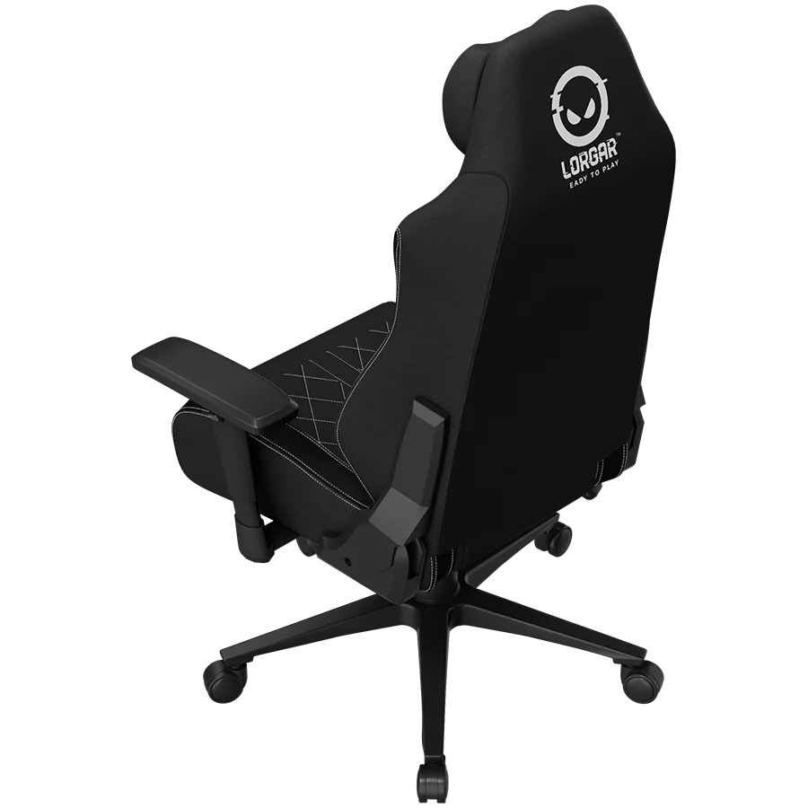 LORGAR CHA41, Ergonomic Gaming Chair Advanced, premium anti-stain fabric, Black/white