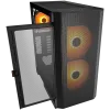 COUGAR AIRFACE FLO RGB PC Case, Mid Tower, Black