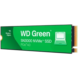 SSD POWERED BY SANDISK WD Green SN3000 2TB M.2 2280 S3-M PCIe Gen4 x4 NVMe, Read/Write: 5000/4200 MBps, TBW: 250