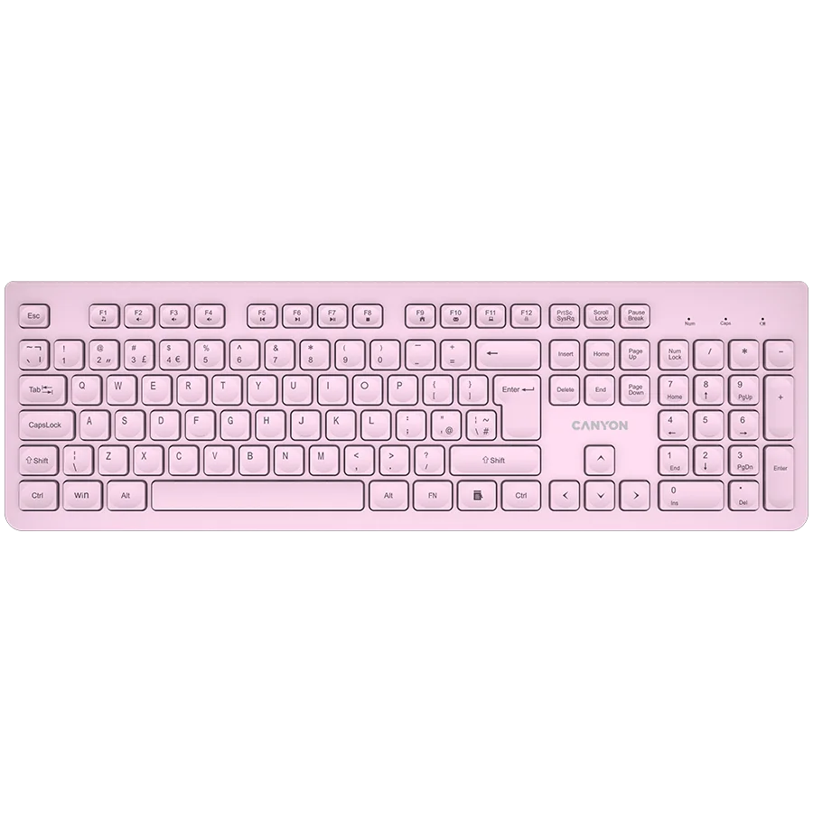 CANYON keyboard HKB-W01 UK/US AAA Wireless Pink