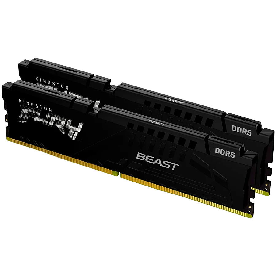 Kingston 64GB 5600MT/s DDR5 CL36 DIMM (Kit of 2) FURY Beast Black