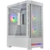 COUGAR AIRFACE RGB PC Case, Mid Tower, White