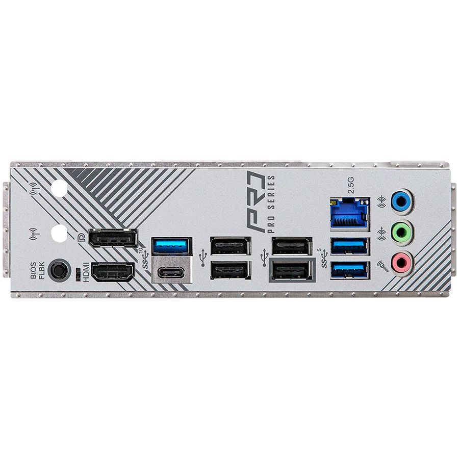 ASROCK MB Desktop B650M PRO RS, AM5, 4x DDR5, 1x PCIe 4.0 x16, 1x PCIe 3.0 x16, 1x Blazing M.2(PCIe Gen5x4), 1x Hyper M.2, 4x SATA3, RAID 0, 1, 10, 7.1 CH HD Audio, 1x HDMI, 1x DP, 2.5G LAN, 6x USB 3.2, 8x USB 2.0, 2x USB-C, mATX