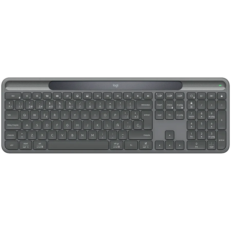 LOGITECH Slim Solar+ - GRAPHITE - US INT'L - 2.4GHZ/BT -  INTNL-973 - UNIV B2C