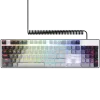 LORGAR Azar 514, Wired mechanical gaming keyboard, RGB backlight, 1680000 colour variations, 18 modes, keys number: 104, 50M clicks, linear dream switches, spring cable up to 3.4m, ABS plastic+metal, magnetic cover, 450*136*39mm, 1.17kg, white, EN layout