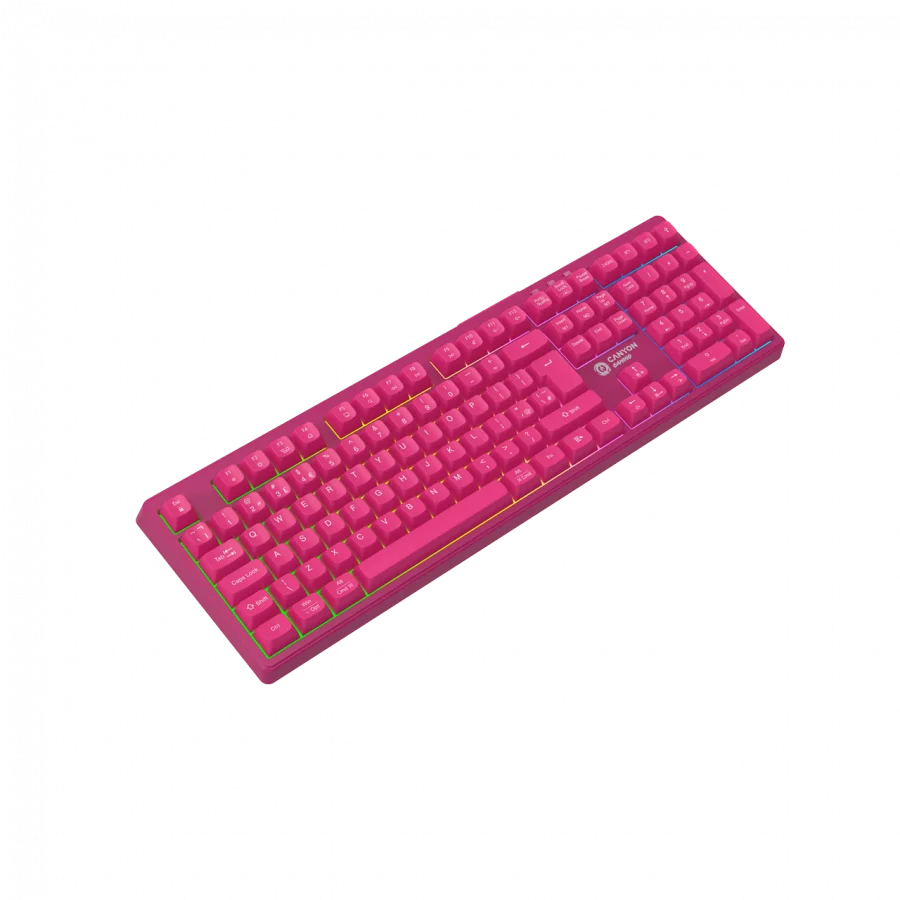 Canyon 105keys gaming keyboard,with 2.4G+ Bluetooth mode, battery 2000mAh, RGB backlight 3 types and 7 colors, size:407*119*19mm, PVC cable 1.8M , Black,weight:556+/-10g
