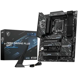 MSI Z890 GAMING PLUS WIFI LGA 1851, Dual Channel DDR5 up to 9200(OC)MHz, 3x PCIe x16 slots, 4x M.2 slot, 4xUSB 2.0, 2xUSB 5Gbps A, 1xUSB 10Gbps A, 1xUSB 10Gbps C, 1x HDMI, 1x Type-C DP,1x DP, 5GbpsLAN, 7.1 Audio, 3y warranty