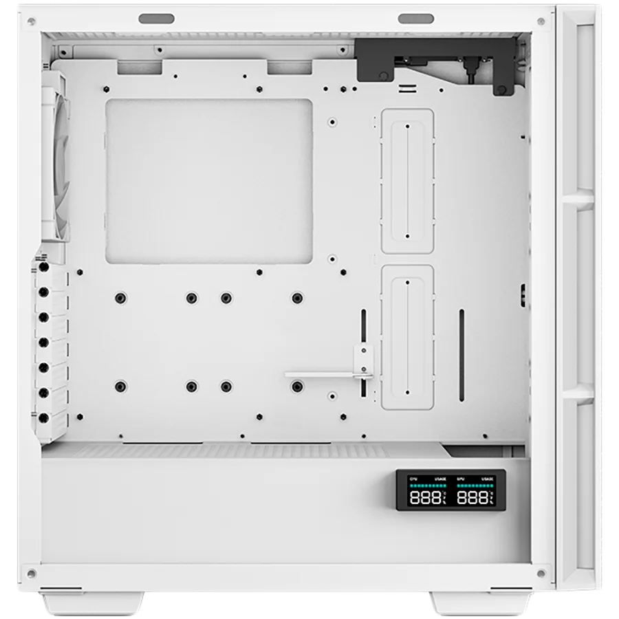 DeepCool CH560 Digital WH, Mid Tower, Mini-ITX/Micro-ATX/ATX/E-ATX, 1xUSB3.0, 1xType-C, 1xAudio, 3x140mm+1x120mm Pre-Installed ARGB Fans, Tempered Glass, Mesh Panels, Dual-Status Digital Display, GPU Support Arm, White, R-CH560-WHAPE4D-G-1 DeepCool CH560 Digital WH, Mid Tower, Mini-ITX/Micro-ATX/ATX/E-ATX, 1xUSB3.0, 1xType-C, 1xAudio, 3x140mm+1x120mm Pre-Installed ARGB Fans, Tempered Glass, Mesh Panels, Dual-Status Digital Display, GPU Support Arm, White, R-CH560-WHAPE4D-G-1