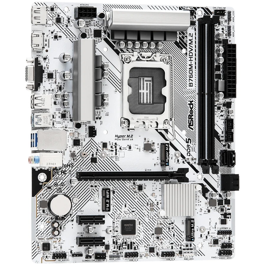 ASROCK B760M-HDV/M.2 mATX LGA1700 DDR5