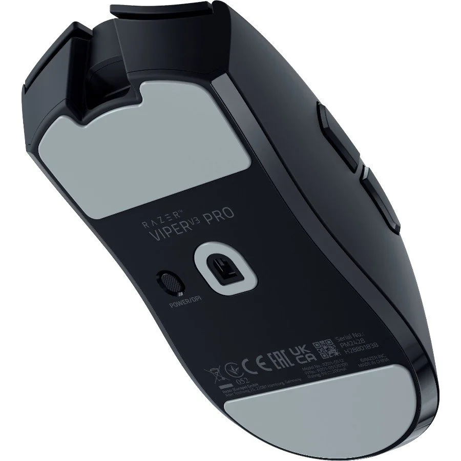 Razer Viper V3 Pro - Black, Gaming mouse, HyperSpeed Wireless, Focus Pro 35K Optical Sensor Gen-2, 35K DPI, Optical Mouse Switches Gen-3, 90-million Clicks, 100% PTFE mouse feet, 54 g (excluding cable and dongle), USB Type A to USB Type C cable