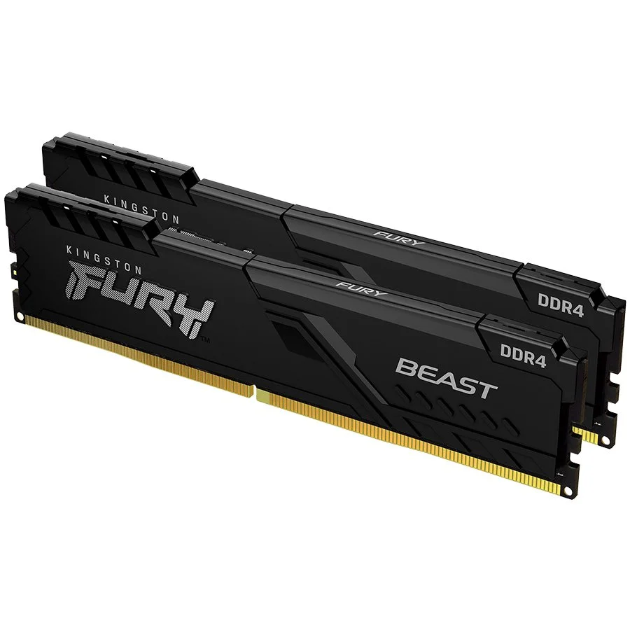 Kingston DRAM 64GB 3200MT/s DDR4 CL16 DIMM (Kit of 2) FURY Beast Black Kingston DRAM 64GB 3200MT/s DDR4 CL16 DIMM (Kit of 2) FURY Beast Black