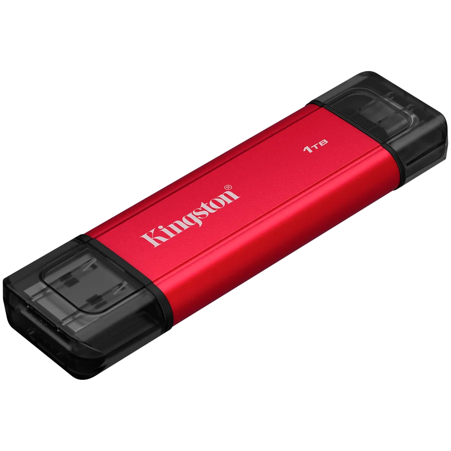 Kingston 1TB Dual USB-A/C Portable SSD, Up to 1050MB/s USB 3.2 Gen 2