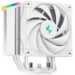 DeepCool AK500 Digital WH, CPU Air Cooler, 1x120mm FK120 PWM FDB Fan, ARGB, Digital Display, White, TDP 240W, 5 Heatpipes, Fluid Dynamic Bearing, LGA2066/2011-v3/2011/1700/1200/1151/1150/1155, AMD AM5/AM4, 127×117×160 mm(L×W×H), 3Y, R-AK500-WHADM