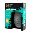 CANYON Puncher GM-11, Gaming Mouse with 7 programmable buttons, Pixart 3519 optical sensor, 4 levels of DPI and up to 4200, 5 million times key life, 1.65m Ultraweave cable, UPE feet and colorful RGB lights, White, size:128.5x67x37.5mm, 105g