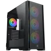 Xigmatek Master X II (Black, EATX, U3x1 & U2x2, Front Meshed Grill & Left TG, 4PCS Z20A & ARGB PCB)