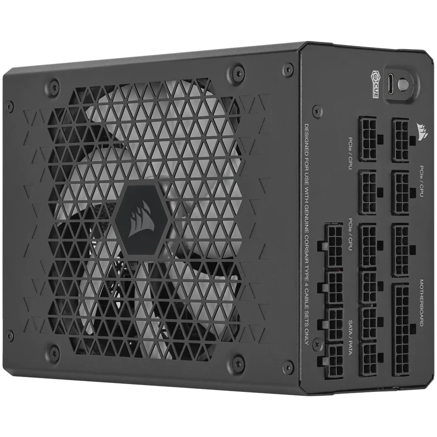 iCUE LINK HXi SHIFT Series, iCUE LINK HX1200i SHIFT, 1200 Watt, Cybenetics Platinum, Fully Modular, Power Supply, C14 Version