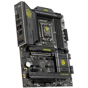 MSI MAG B860 TOMAHAWK WIFI, ATX, LGA 1851, 4x DDR5 Dual Channel DDR5 up to 9200(OC)MHz, 2x PCIe x16 slot, 3x M.2 slot, 4x USB 2.0, 4x USB 10Gbps, 1x USB 10Gbps Type-C, 1x USB 40Gbps Type-C, HDMI, DP, 7.1 HD Audio, 5G LAN, WiFi, BT, 3Y