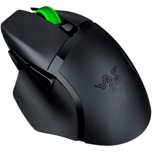 Razer Basilisk V3 X HyperSpeed, wireless gaming mouse with Bluetooth connection, Razer Chroma RGB, Razer 5G Advanced 18K DPI Optical Sensor, 18000 DPI, Mechanical Mouse Switches Gen-2, 100% PTFE feet, 110 g