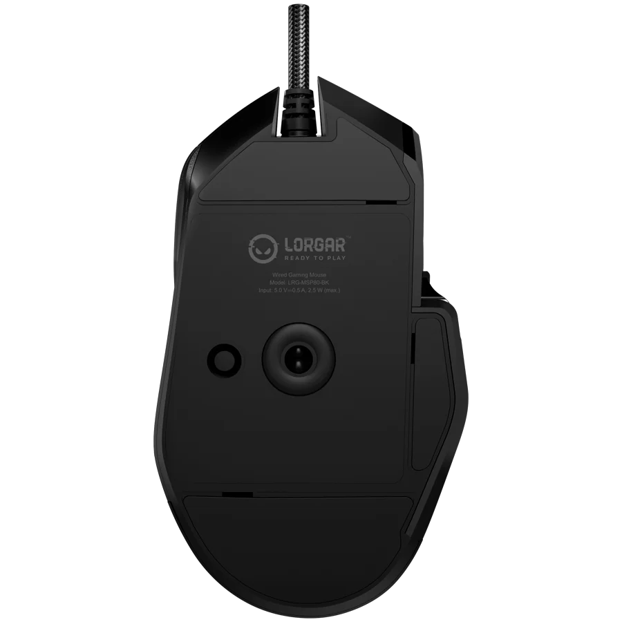 LORGAR MSP80, 8000 Hz Gaming Mouse Pro, Black