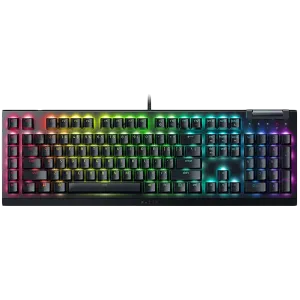 Razer BlackWidow V4 X Mechanical Gaming Keyboard, US Layout, Green Switch, Razer Chroma™ RGB, 6 Macro Keys, Lubricated Stabilizers, Media Roller