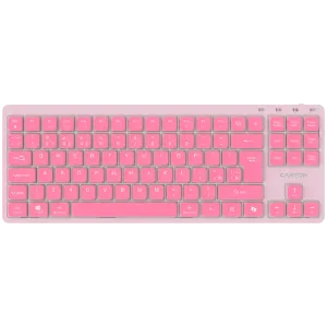 CANYON Keyboard OnType 10 Low Profile EN Wired Pink