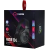LORGAR Noah 500, Wireless Gaming headset with microphone, JL7006, BT 5.3, battery life up to 58 h (1000mAh), USB (C) charging cable (0.8m), 3.5 mm AUX cable (1.5m), size: 195*185*80mm, 0.24kg, black