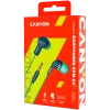 CANYON Stereo Earphones with inline microphone, Green+Blue