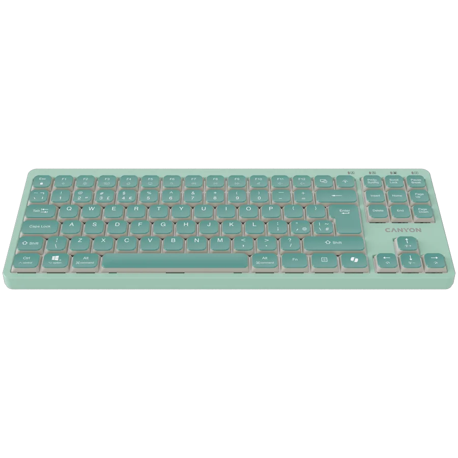 CANYON Keyboard OnType 10 Low Profile EN Wired Green