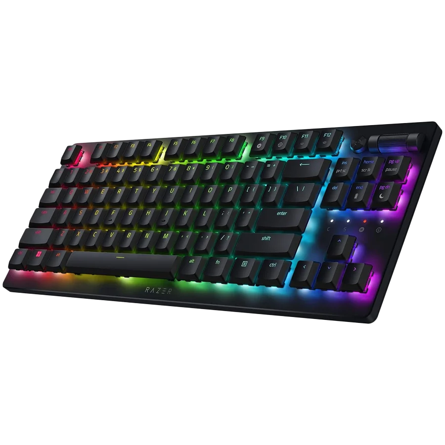 Razer DeathStalker V2 Pro Tenkeyless - Linear Optical Switch - US - Black, Gaming Keyboard, Razer™ Low-Profile Optical Switches (Linear),  RGB Chroma, Top-Class Connectivity, Ultra-Long 50-hour Battery Life, Fully programmable keys with on-the-fly macro r