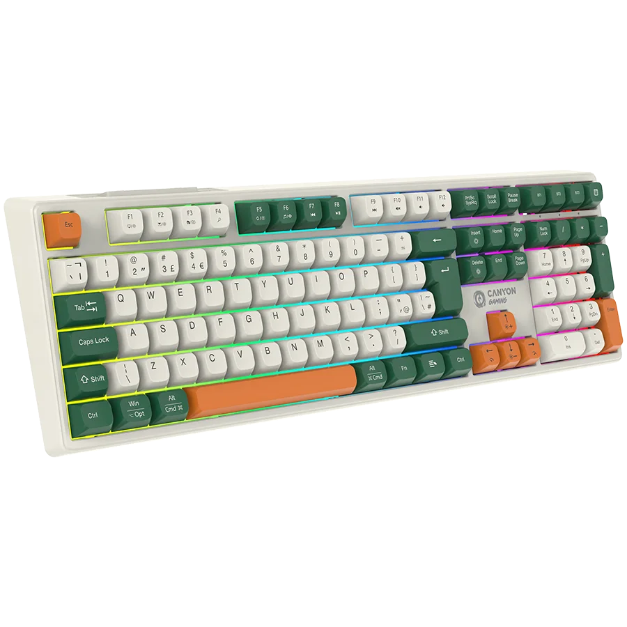 CANYON keyboard Shadder GKW-11 Mech RGB UK/US Wireless White