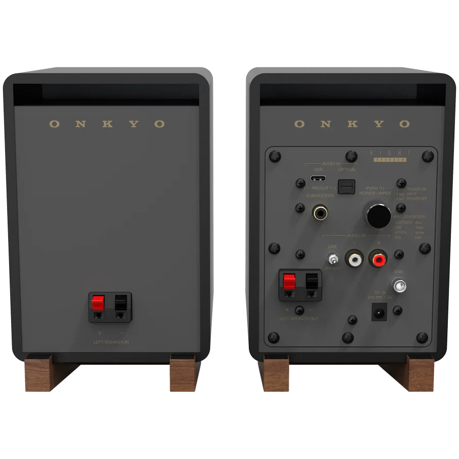 Onkyo Creator Series GX-10DB Powered Speakers, Black, pair