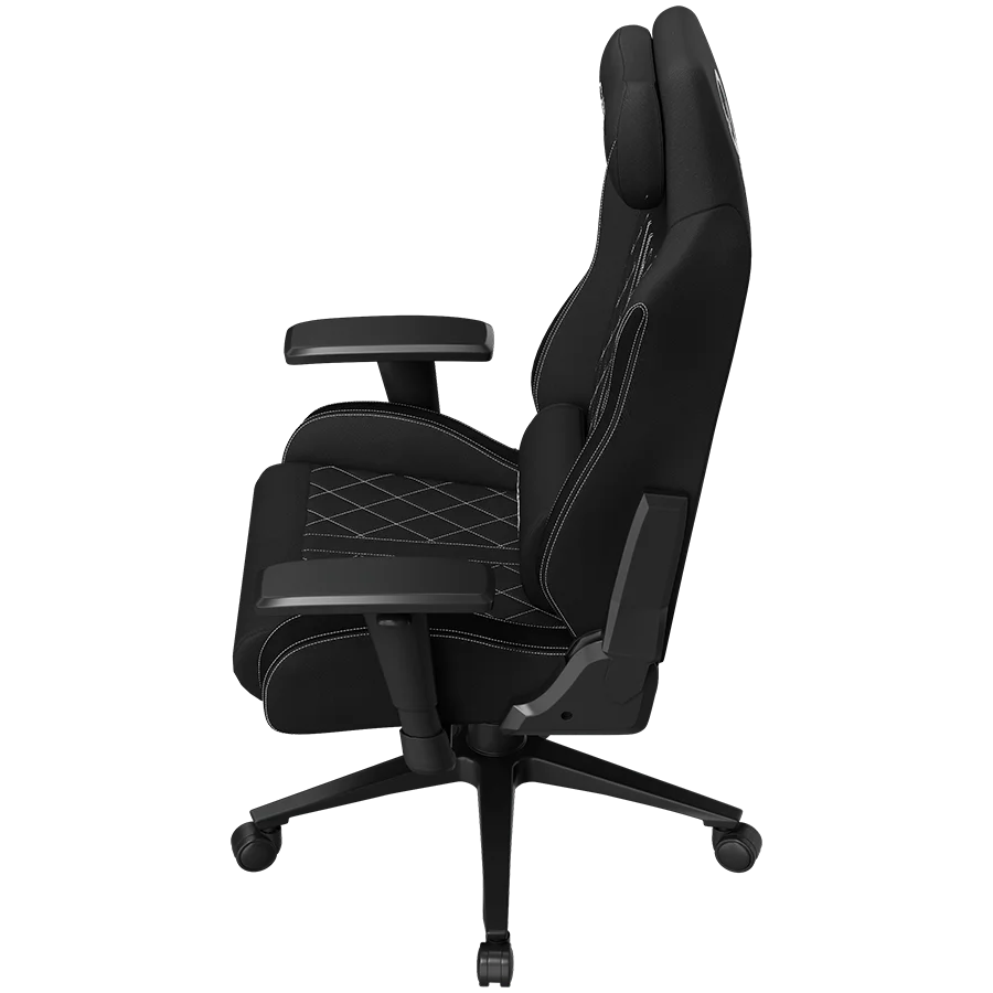 LORGAR CHA41, Ergonomic Gaming Chair Advanced, premium anti-stain fabric, Black/white