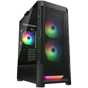 COUGAR AIRFACE RGB PC Case, Mid Tower, Black