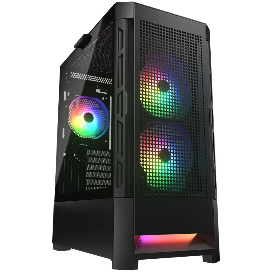 COUGAR AIRFACE RGB PC Case, Mid Tower, Black