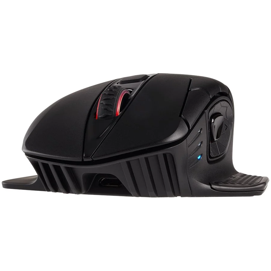 CORSAIR DARK CORE RGB PRO, Wireless FPS/MOBA with SLIPSTREAM, Black, Backlit RGB LED, 18000 DPI, Optical