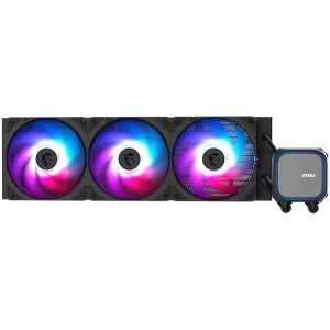 MSI MAG CORELIQUID A13 360, 3x120mm Pre-installed ARGB Daisy Chain Fans, Replacable Top Cover, Copper Base Intel LGA 1700/1851, AMD AM5/AM4, 3Y Warranty
