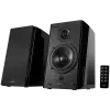 Edifier R2000DB 2.0 Bookshelf Speakers, Bluetooth, 3.5mm to RCA, Optical, 1-inch Tweeters, 5-inch Drivers, 120W (RMS), Control Knobs and Remote Control, Black