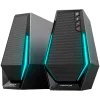 Edifier G1500 2.0 Audio System, BT V5.3, USB, AUX, 2.5-inch Drivers, RGB Lighting, 5W (RMS), Black