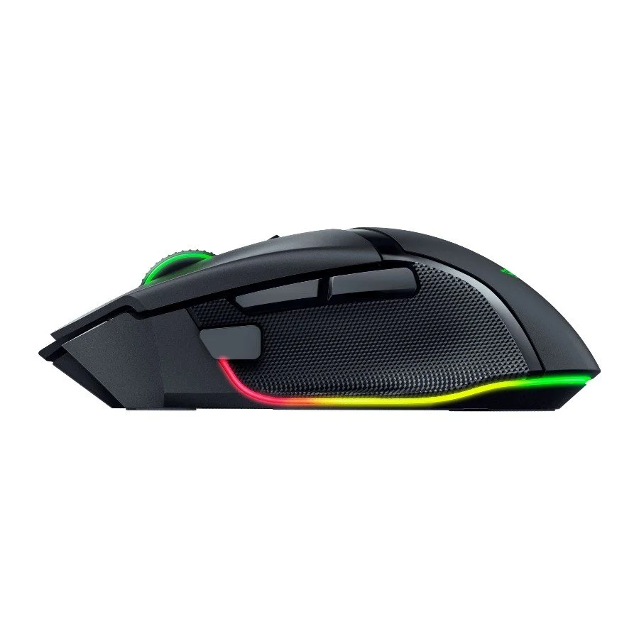 Razer Basilisk V3 Pro 35K, Gaming Mouse, Black, Razer HyperSpeed Wireless, Razer Chroma™ RGB, Focus Pro 35K Optical Sensor Gen-2, 35K DPI, 90-million Clicks, 4-Way Razer™ HyperScroll Tilt Wheel