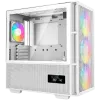DeepCool CH560 Digital WH, Mid Tower, Mini-ITX/Micro-ATX/ATX/E-ATX, 1xUSB3.0, 1xType-C, 1xAudio, 3x140mm+1x120mm Pre-Installed ARGB Fans, Tempered Glass, Mesh Panels, Dual-Status Digital Display, GPU Support Arm, White, R-CH560-WHAPE4D-G-1 DeepCool CH560 Digital WH, Mid Tower, Mini-ITX/Micro-ATX/ATX/E-ATX, 1xUSB3.0, 1xType-C, 1xAudio, 3x140mm+1x120mm Pre-Installed ARGB Fans, Tempered Glass, Mesh Panels, Dual-Status Digital Display, GPU Support Arm, White, R-CH560-WHAPE4D-G-1