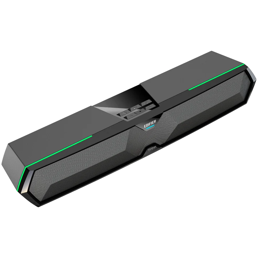Edifier MG300 Soundbar, BT V5.3, USB, AUX, 2x 52mm Drivers, RGB Lighting, 5W (RMS), Black