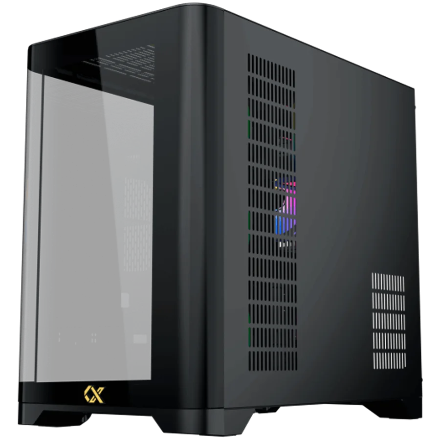 Crystal Storm V2 EN49392 (BK,EATX,U3+U2,Front Curved & Left TG,3PCS J22A PWM Reverse & 1PC J22A PWM,ARGB PCB)