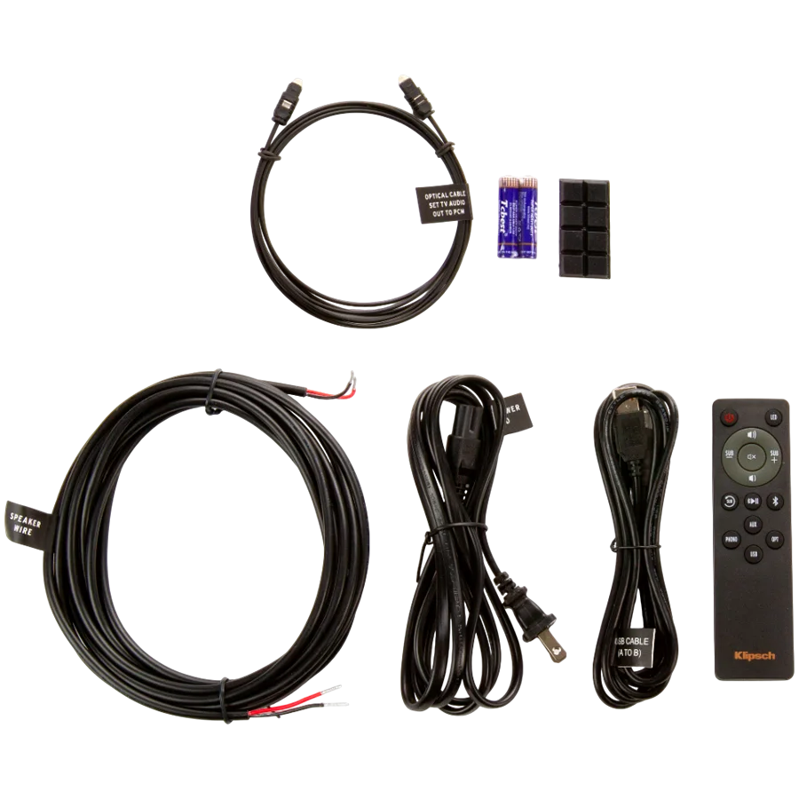 Klipsch Reference R-51PM Powered Bookshelf Speakers, Black, Pair