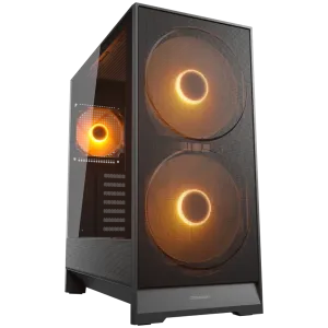 COUGAR AIRFACE 180 PC Case, Mid Tower, Black