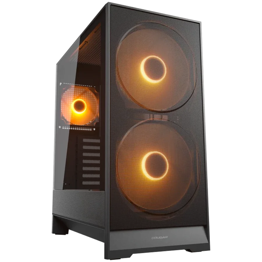 COUGAR AIRFACE 180 PC Case, Mid Tower, Black