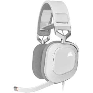CORSAIR HS80 RGB USB Headset, White - EU