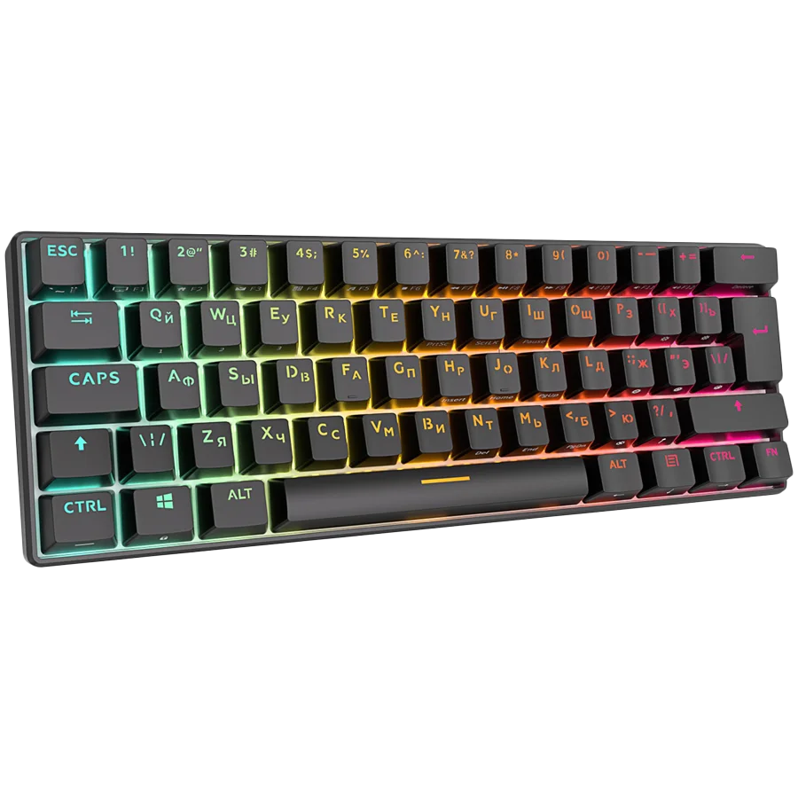 ROYAL KLUDGE RK61 Black Gaming Keyboard Red switch