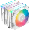 DeepCool AG620 WH ARGB V2, CPU Air Cooler, 2x120mm ARGB PWM Fan, Core Touch Technology 2.0, 6 Heatpipes, White, LGA1851/1700/1200/115x, AMD AM5/AM4, 129x136x161 mm(LxWxH), 2Y, R-AG620-WHAMMN-GJD