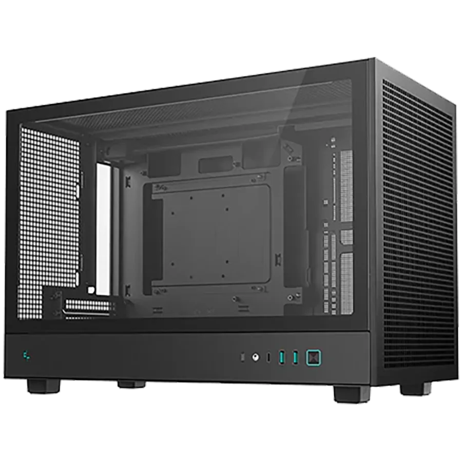 DeepCool CH260, Mini Tower, Mini-ITX, 2xUSB3.0, 1xType-C Gen 2, 1xAudio, Mesh Panel, Black, 2Y, R-CH260-BKNGM0-G-1