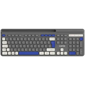 CANYON keyboard HKB-W03 EN AAA Wireless Grey